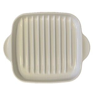 VTG Corning Ware Microwave Grill Roasting Bacon Rack MR-3 White 9"x9" (23×23 cm)